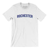 Rochester Varsity Men/Unisex T-Shirt-White-Allegiant Goods Co. Vintage Sports Apparel