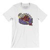 Asheville Smoke Men/Unisex T-Shirt-White-Allegiant Goods Co. Vintage Sports Apparel