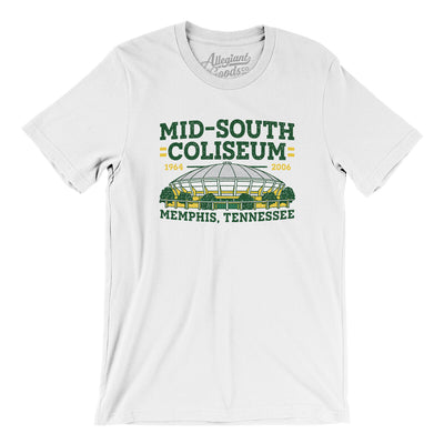 Mid-South Coliseum Men/Unisex T-Shirt-White-Allegiant Goods Co. Vintage Sports Apparel