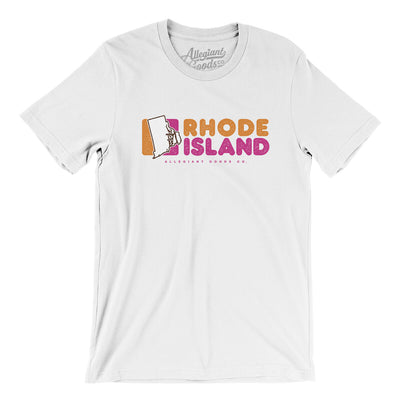 Rhode Island Coffee Men/Unisex T-Shirt-White-Allegiant Goods Co. Vintage Sports Apparel