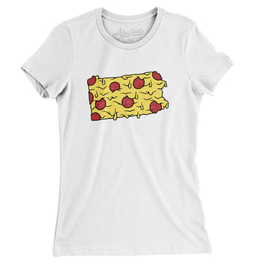 Pennsylvania Pizza State Women's T-Shirt-Allegiant Goods Co. Vintage Sports Apparel