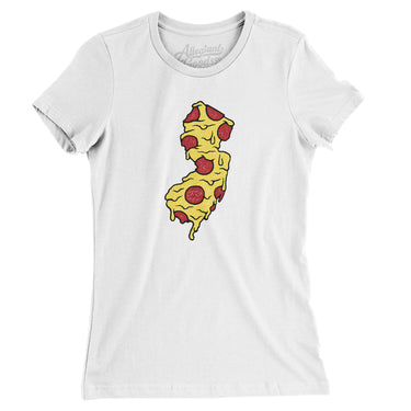 New Jersey Pizza State Women's T-Shirt-Allegiant Goods Co. Vintage Sports Apparel