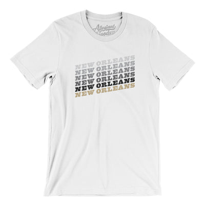 New Orleans Vintage Repeat Men/Unisex T-Shirt-White-Allegiant Goods Co. Vintage Sports Apparel