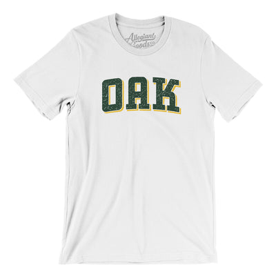 Oak Varsity Men/Unisex T-Shirt-White-Allegiant Goods Co. Vintage Sports Apparel