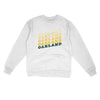 Oakland Vintage Repeat Midweight Crewneck Sweatshirt-White-Allegiant Goods Co. Vintage Sports Apparel