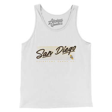San Diego Retro Men/Unisex Tank Top-Allegiant Goods Co. Vintage Sports Apparel