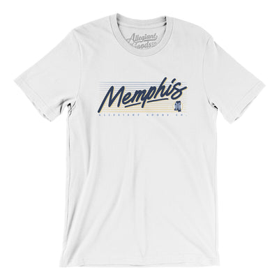 Memphis Retro Men/Unisex T-Shirt-White-Allegiant Goods Co. Vintage Sports Apparel