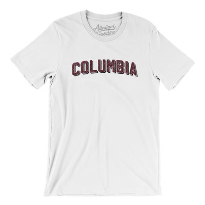 Columbia Varsity Men/Unisex T-Shirt-White-Allegiant Goods Co. Vintage Sports Apparel