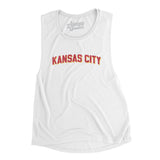 Kansas City Varsity Women's Flowey Scoopneck Muscle Tank-Allegiant Goods Co. Vintage Sports Apparel