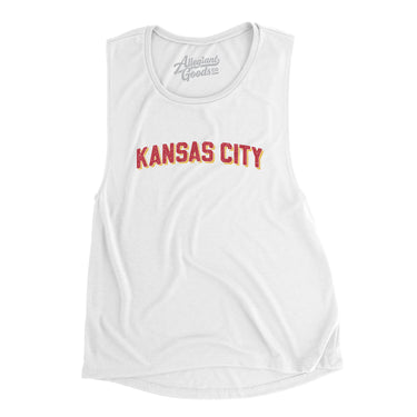 Kansas City Varsity Women's Flowey Scoopneck Muscle Tank-Allegiant Goods Co. Vintage Sports Apparel
