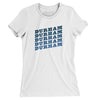 Durham Vintage Repeat Women's T-Shirt-White-Allegiant Goods Co. Vintage Sports Apparel