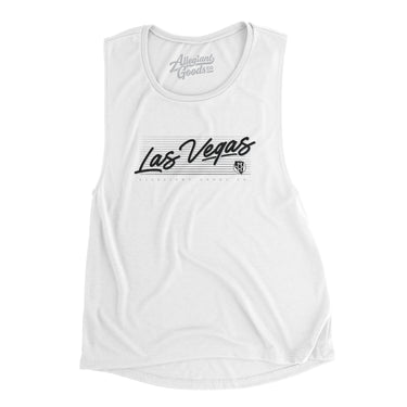 Las Vegas Retro Women's Flowey Scoopneck Muscle Tank-Allegiant Goods Co. Vintage Sports Apparel