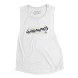 Indianapolis Retro Women's Flowey Scoopneck Muscle Tank-Allegiant Goods Co. Vintage Sports Apparel