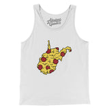 West Virginia Pizza State Men/Unisex Tank Top-Allegiant Goods Co. Vintage Sports Apparel