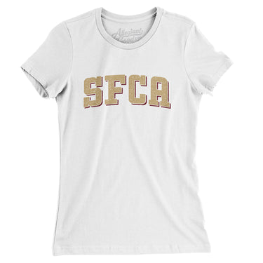 Sfca Varsity Women's T-Shirt-Allegiant Goods Co. Vintage Sports Apparel