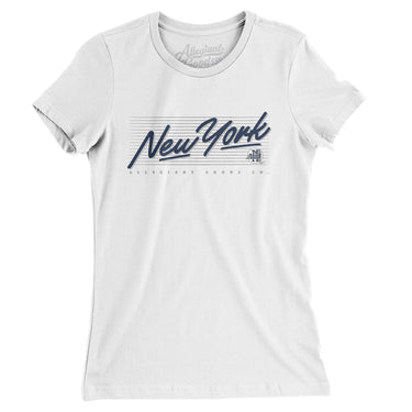 New York Retro Women's T-Shirt-Allegiant Goods Co. Vintage Sports Apparel