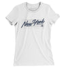 New York Retro Women's T-Shirt-White-Allegiant Goods Co. Vintage Sports Apparel