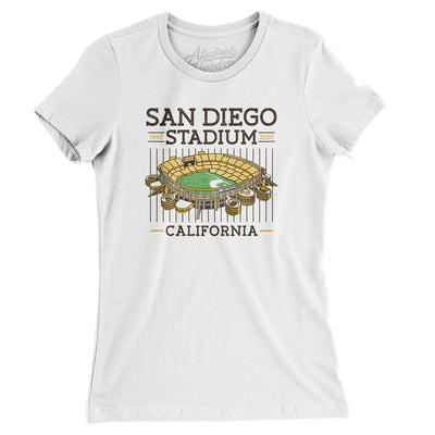 San Diego Stadium Women's T-Shirt-White-Allegiant Goods Co. Vintage Sports Apparel
