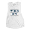 We Dem Boys Women's Flowey Scoopneck Muscle Tank-White-Allegiant Goods Co. Vintage Sports Apparel