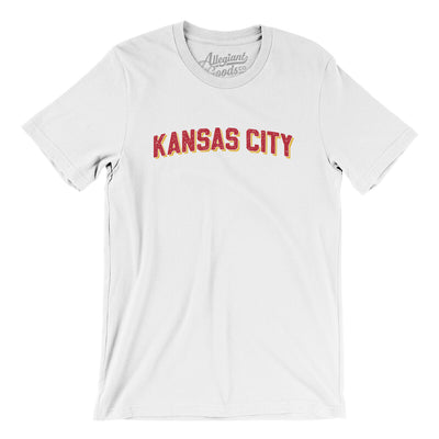 Kansas City Varsity Men/Unisex T-Shirt-White-Allegiant Goods Co. Vintage Sports Apparel