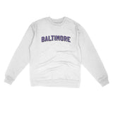 Baltimore Varsity Midweight Crewneck Sweatshirt-Allegiant Goods Co. Vintage Sports Apparel