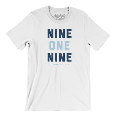 Raliegh 919 Men/Unisex T-Shirt-White-Allegiant Goods Co. Vintage Sports Apparel