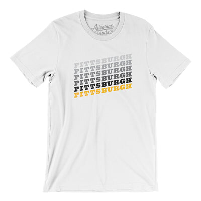 Pittsburgh Vintage Repeat Men/Unisex T-Shirt-White-Allegiant Goods Co. Vintage Sports Apparel
