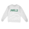 Philly Varsity Midweight Crewneck Sweatshirt-White-Allegiant Goods Co. Vintage Sports Apparel