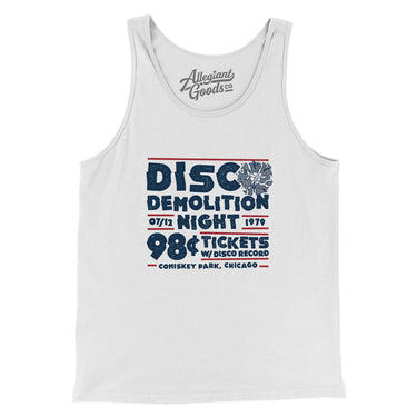 Disco Demolition Night Men/Unisex Tank Top-Allegiant Goods Co. Vintage Sports Apparel
