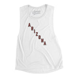Arizona Hockey Jersey Women's Flowey Scoopneck Muscle Tank-Allegiant Goods Co. Vintage Sports Apparel