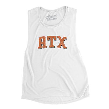 Atx Varsity Women's Flowey Scoopneck Muscle Tank-Allegiant Goods Co. Vintage Sports Apparel