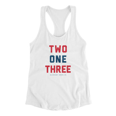 Los Angeles 213 Women's Racerback Tank-Allegiant Goods Co. Vintage Sports Apparel