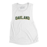 Oakland Varsity Women's Flowey Scoopneck Muscle Tank-Allegiant Goods Co. Vintage Sports Apparel