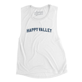 Happy Valley Varsity Women's Flowey Scoopneck Muscle Tank-Allegiant Goods Co. Vintage Sports Apparel