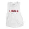 Lincoln Varsity Women's Flowey Scoopneck Muscle Tank-White-Allegiant Goods Co. Vintage Sports Apparel