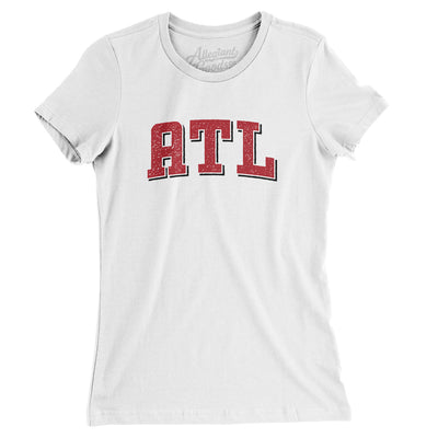 ATL Varsity Women's T-Shirt-White-Allegiant Goods Co. Vintage Sports Apparel