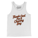Thank God I’m A Country Boy Men/Unisex Tank Top-Allegiant Goods Co. Vintage Sports Apparel