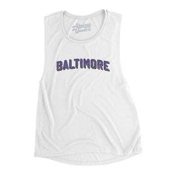 Baltimore Varsity Women's Flowey Scoopneck Muscle Tank-Allegiant Goods Co. Vintage Sports Apparel