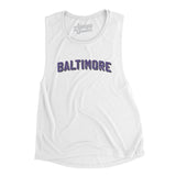 Baltimore Varsity Women's Flowey Scoopneck Muscle Tank-Allegiant Goods Co. Vintage Sports Apparel