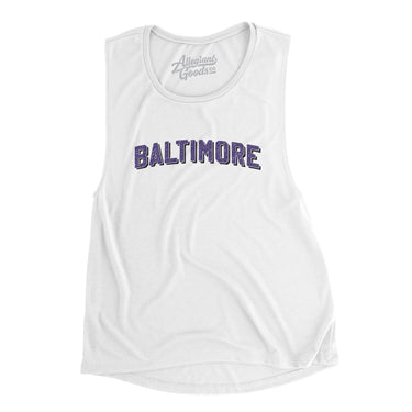 Baltimore Varsity Women's Flowey Scoopneck Muscle Tank-Allegiant Goods Co. Vintage Sports Apparel