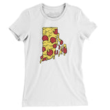 Rhode Island Pizza State Women's T-Shirt-Allegiant Goods Co. Vintage Sports Apparel
