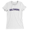 Baltimore Varsity Women's T-Shirt-White-Allegiant Goods Co. Vintage Sports Apparel