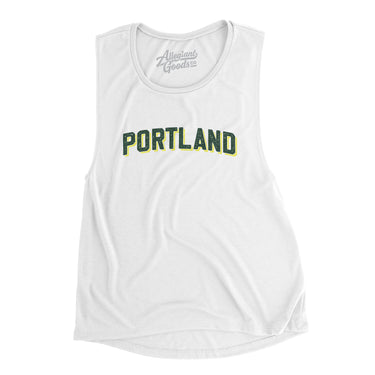 Portland Varsity Women's Flowey Scoopneck Muscle Tank-Allegiant Goods Co. Vintage Sports Apparel