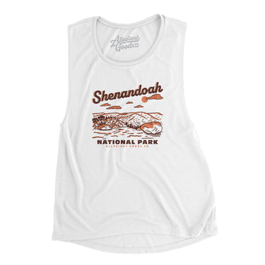 Shenandoah National Park Women's Flowey Scoopneck Muscle Tank-Allegiant Goods Co. Vintage Sports Apparel