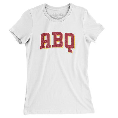 ABQ Varsity Women's T-Shirt-White-Allegiant Goods Co. Vintage Sports Apparel