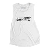 San Antonio Retro Women's Flowey Scoopneck Muscle Tank-Allegiant Goods Co. Vintage Sports Apparel