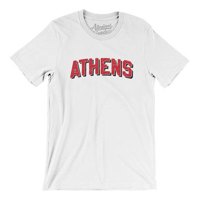 Athens Varsity Men/Unisex T-Shirt-White-Allegiant Goods Co. Vintage Sports Apparel