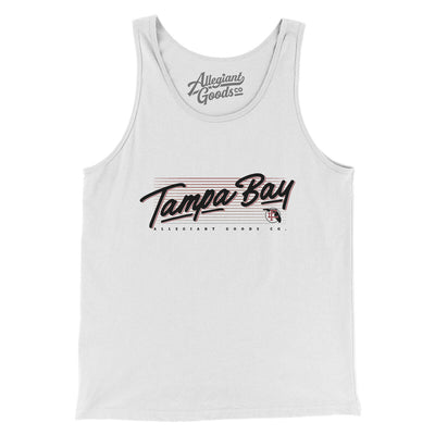 Tampa Bay Retro Men/Unisex Tank Top-White-Allegiant Goods Co. Vintage Sports Apparel
