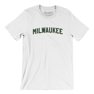 Milwaukee Varsity Men/Unisex T-Shirt-White-Allegiant Goods Co. Vintage Sports Apparel