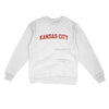 Kansas City Varsity Midweight Crewneck Sweatshirt-White-Allegiant Goods Co. Vintage Sports Apparel